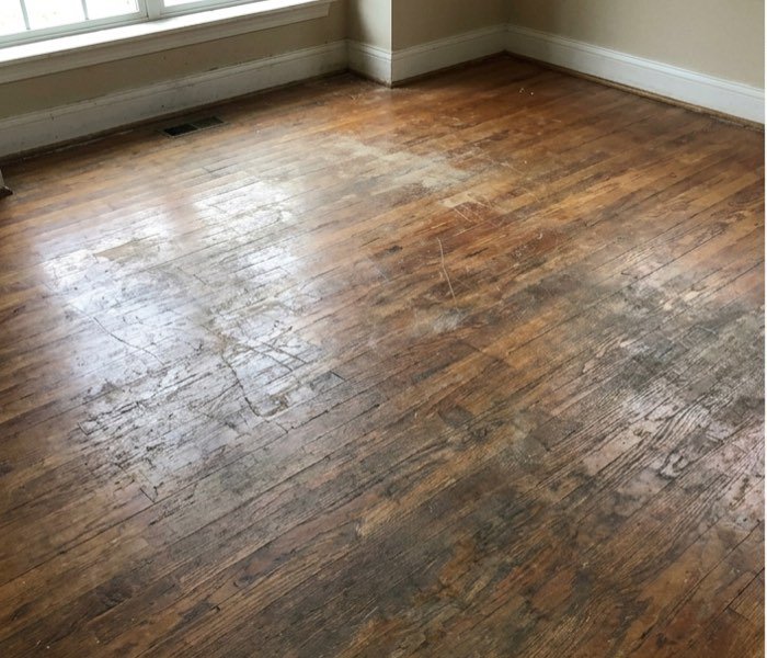 Floor restoration, before